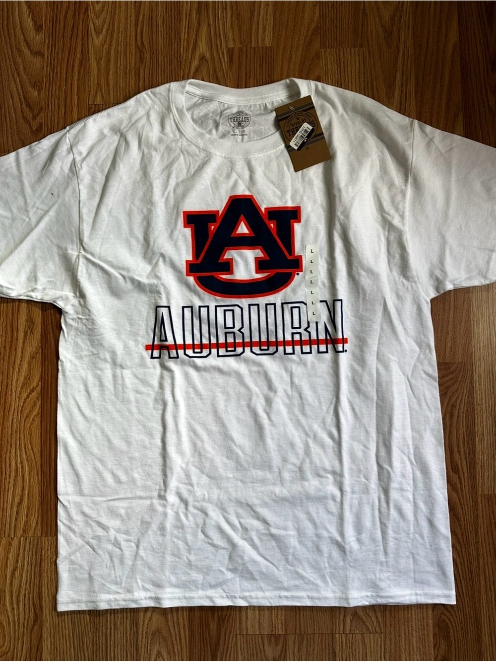 Rivalry Threads White Auburn Logo Short-Sleeve T-Shirt